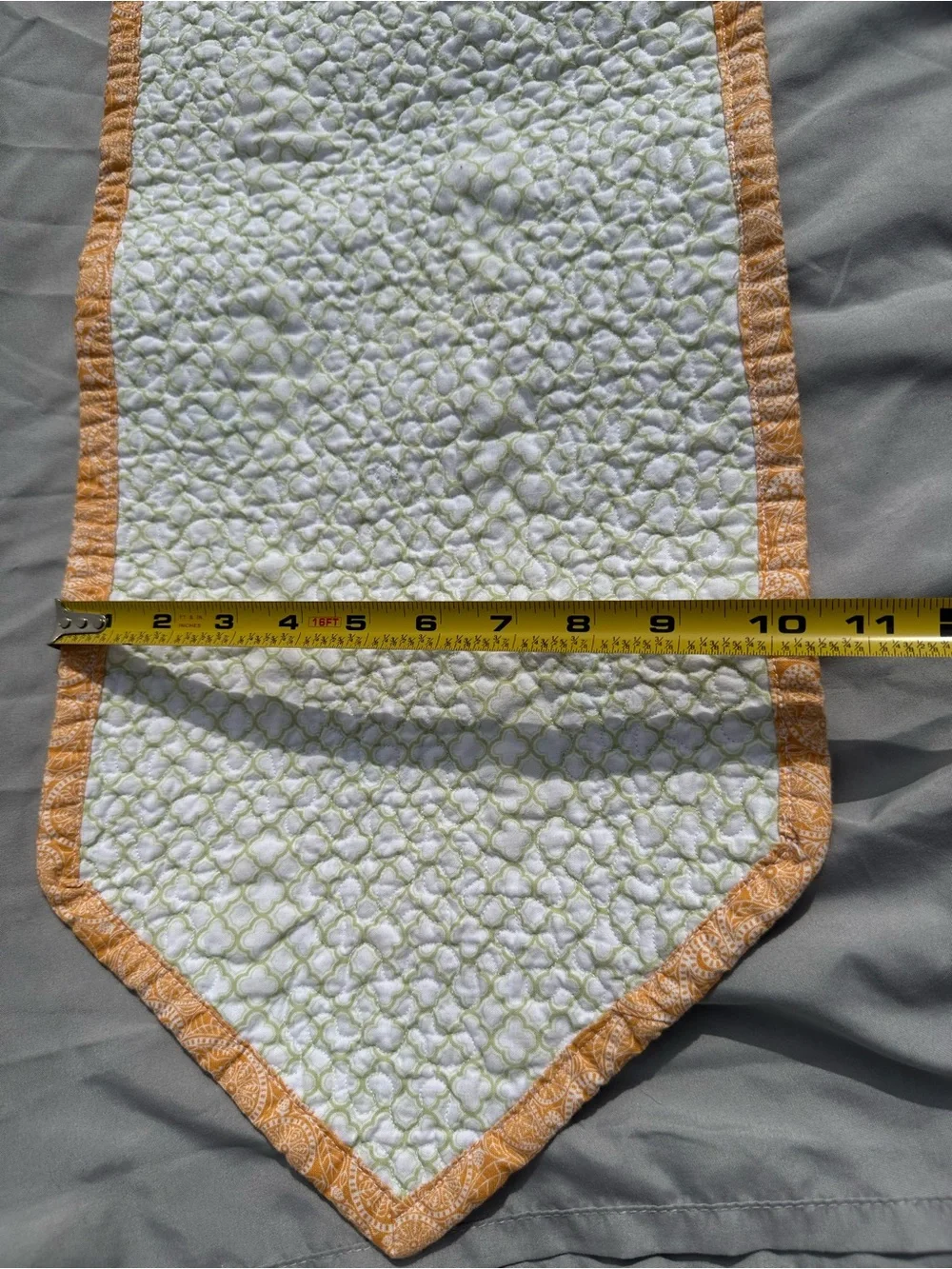 Handmade Yellow Floral Jar Table Runner